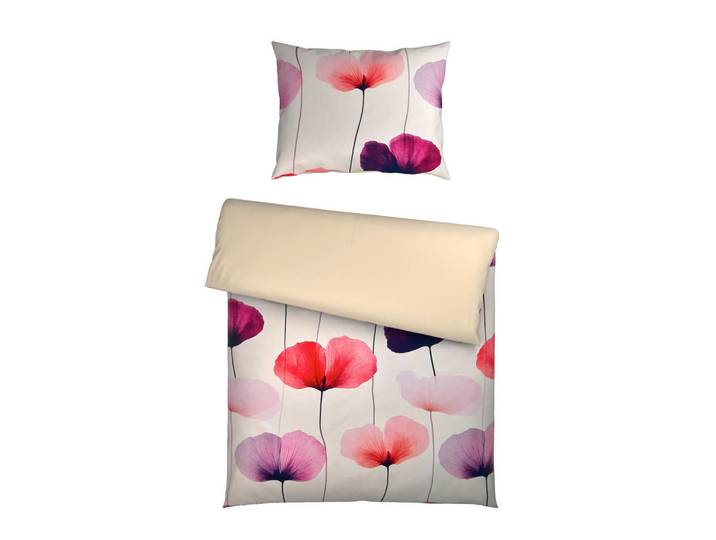 Essenza Bettwäsche, Rosa, Blume, 140x200 cm, Heimtextilien, Bettwäsche & Leintücher, Bettwäsche, Satin-Bettwäsche