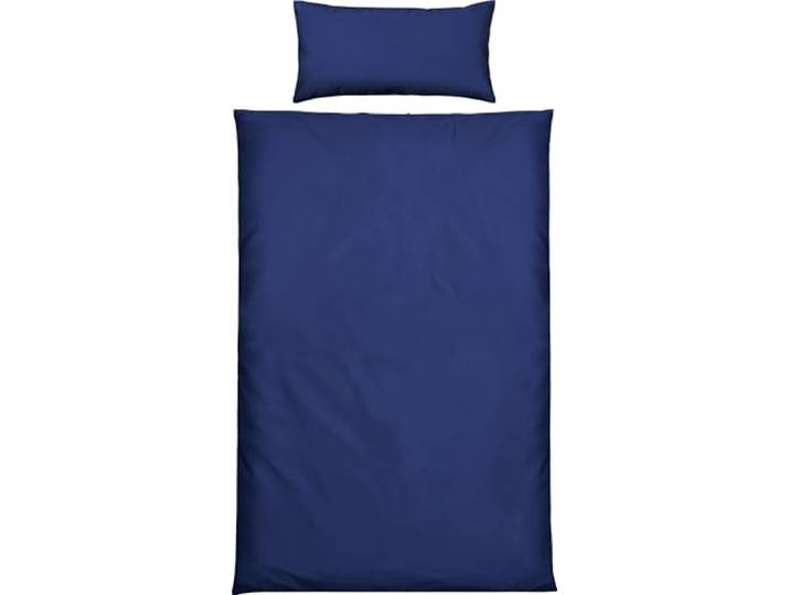 REDBEST Microfaser-Samt Bettwäsche Boston Uni dunkelblau Größe 40x80 cm / 155x220 cm - samtig weich, kuschelige Wärme, strapazierfähig, pflegeleicht, für kalte Winternächte