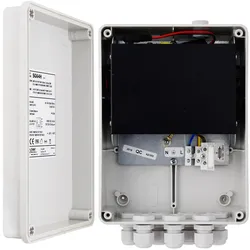 Pulsar SG64H 6-Port-Switch mit Netzteil für 4 IP-Kameras im hermetischen Gehäuse (6 Ports), Netzwerk Switch, Schwarz