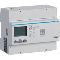 Hager ECR312D Energiezähler 3phasig, direkt 125A, 6M, MODBUS, MID