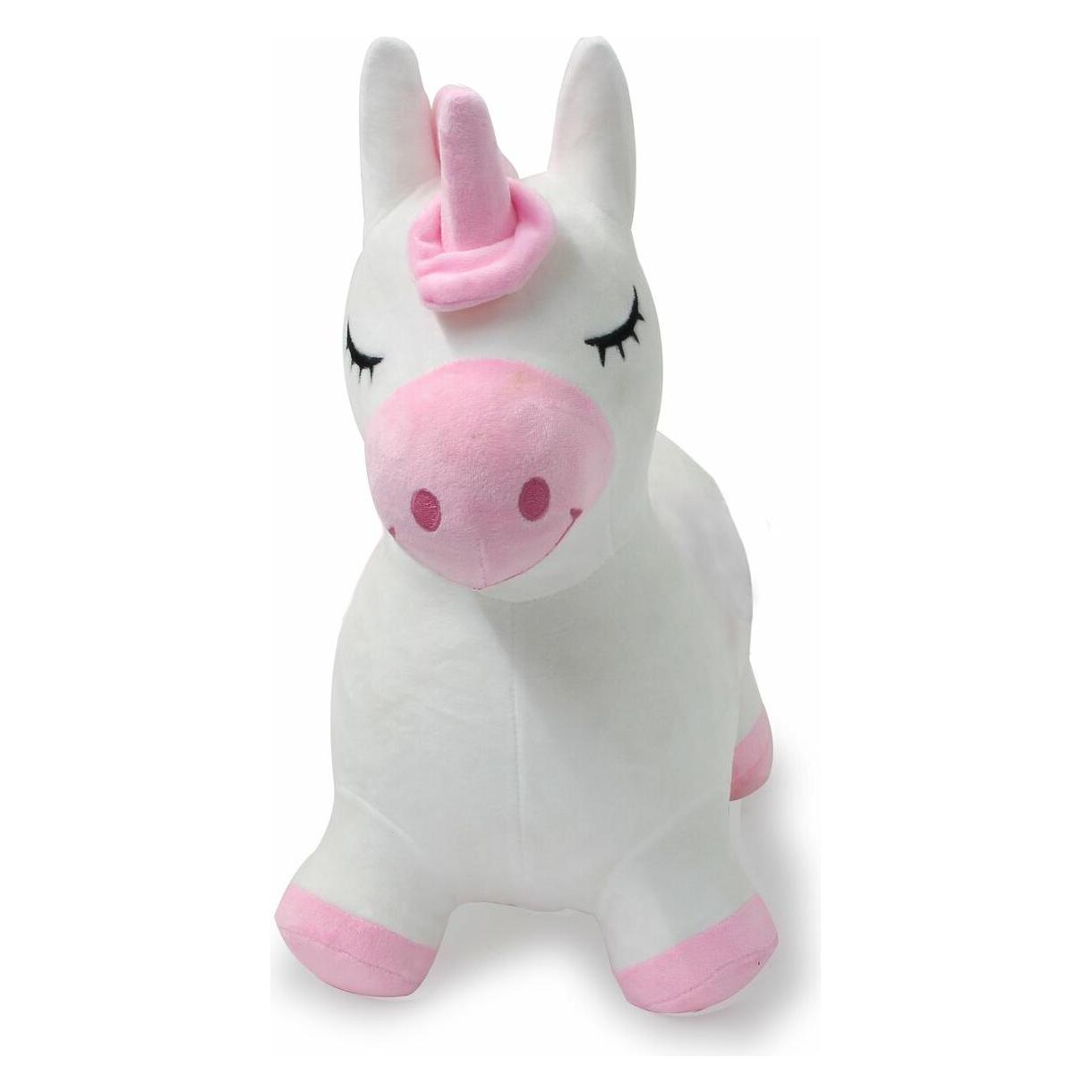 Jamara Hüpftier Einhorn mit Plüschbezug und Pumpe (466002)