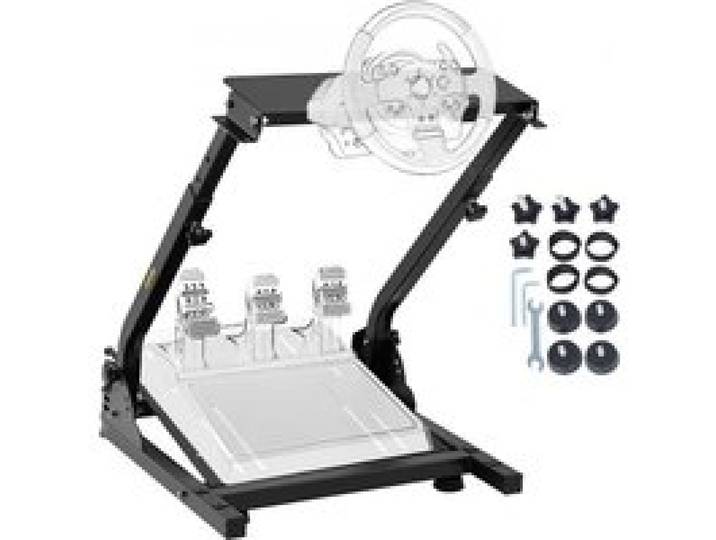 VEVOR Support de Volant Pliable pour Simulateur de Cockpit Support Simulateur de Course Logitech G25 G27 G29 et G920 Pédale Non Incluse