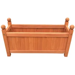 HTI-Living, Blumentopf, Blumenkasten 60 cm braun Heid (20 x 60 x 34 cm)