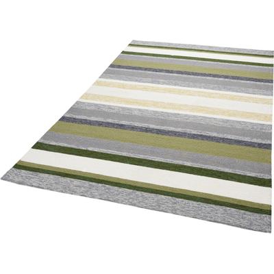 Teppich GINO FALCONE "Rosetta-Stripes" Gr. 2, grün, B:70cm H:20mm L:140cm, Kunstfaser, Teppiche, Teppich, In- und Outdoor geeignet, Wohnzimmer