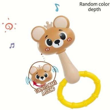 Uplift Essentials Animal Friends Sensory Hand Chime Interactive Bear & Tiger Developmental Toy bear