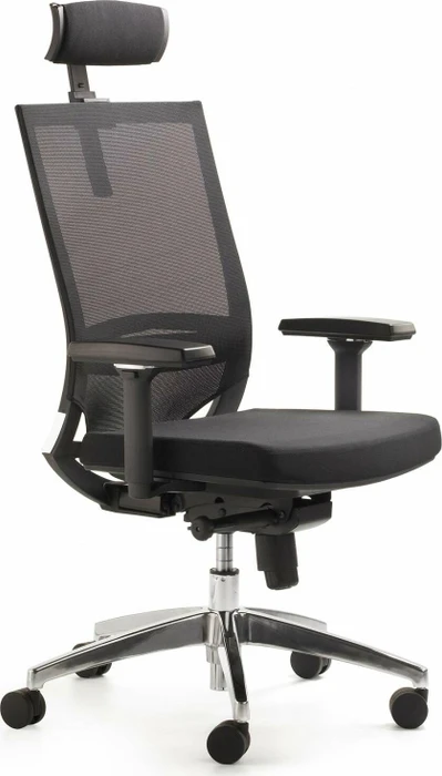 Mayer Bürostuhl myOPTIMAX, 2486 Stoff schwarz, Gestell alu
