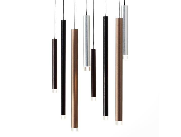 LED-Pendelleuchte Cembalo III 40 x 180 x 25cm Multicolor 8 Hauptmaterial: Acrylglas Sekundärmaterial: Stahl, lackiert Nicht austauschbare LEDs