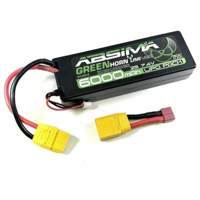Absima Modellbau-Akkupack (LiPo) 7.4V 6000 mAh Zellen-Zahl: 2 50 C Stick XT90