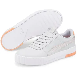 PUMA Carina Leder Sneaker Damen arctic ice/arctic ice/peach pink 40.5