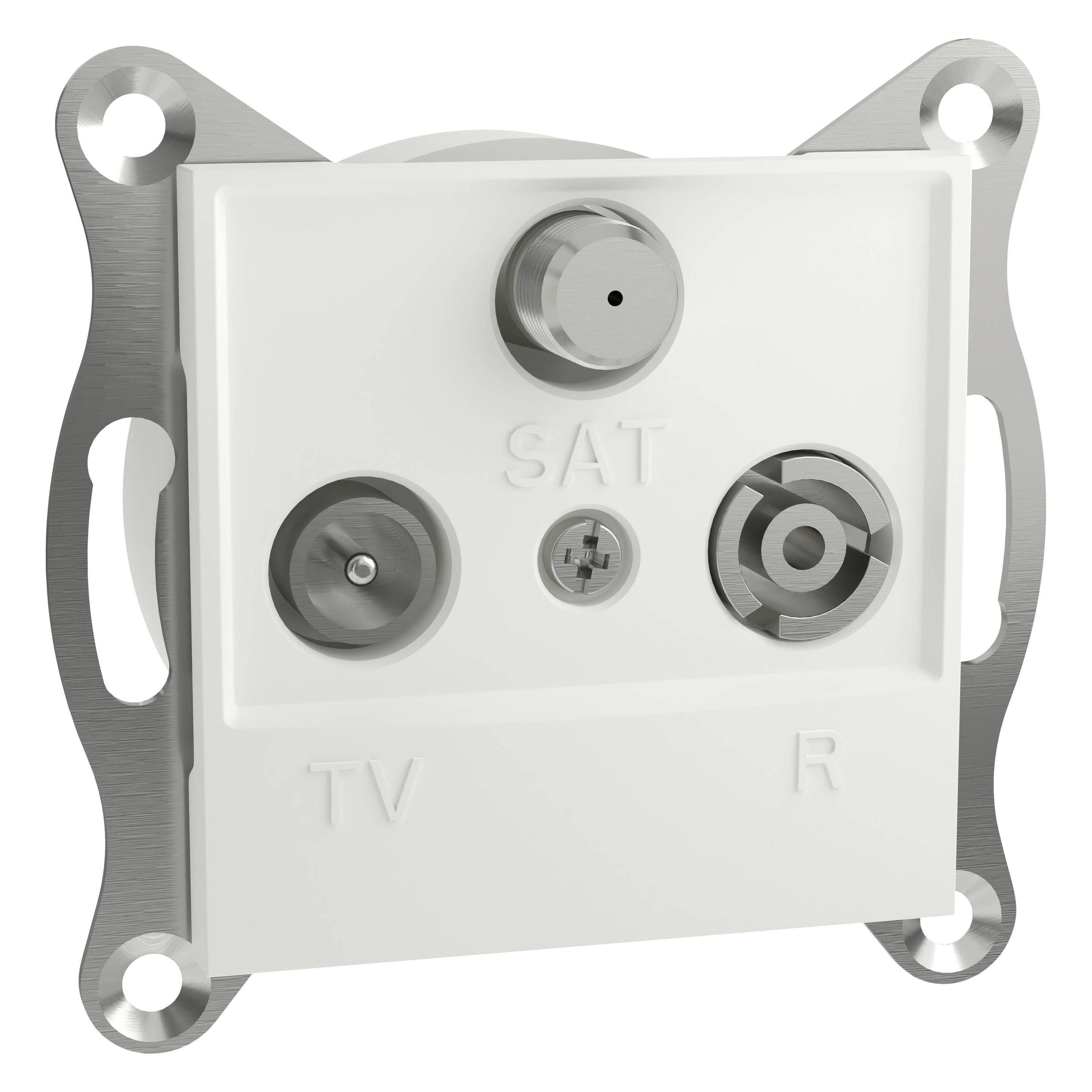 Schneider Electric TV-, Radio-, SAT-Steckdose Asfora Weiss (RAL 9003) EPH35701 (Antennendose) (EPH3570121D)