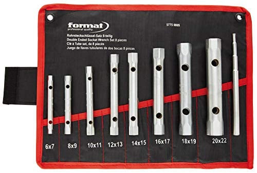 Format 9-delige pijpsleutelset met nylon tas
