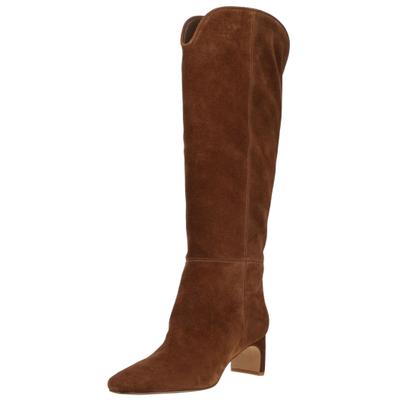 Stiefel DOLCE VITA "Dolce Vita Stiefel Veloursleder", Damen, Gr. 40, Textil, braun (dunkelbraun), Veloursleder, Schuhe Stiefel