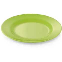 24x Teller flach Ø 20 cm Melamin grün bruchfest