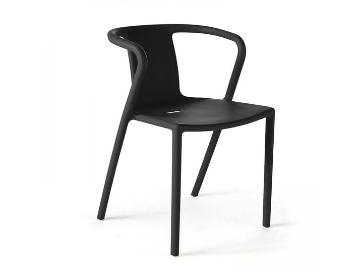 Oviala - Chaise en plastique avec accoudoirs design