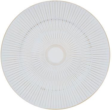 Saro Starburst Charger Plates, Set of 4 - Textured Radiating Line Design