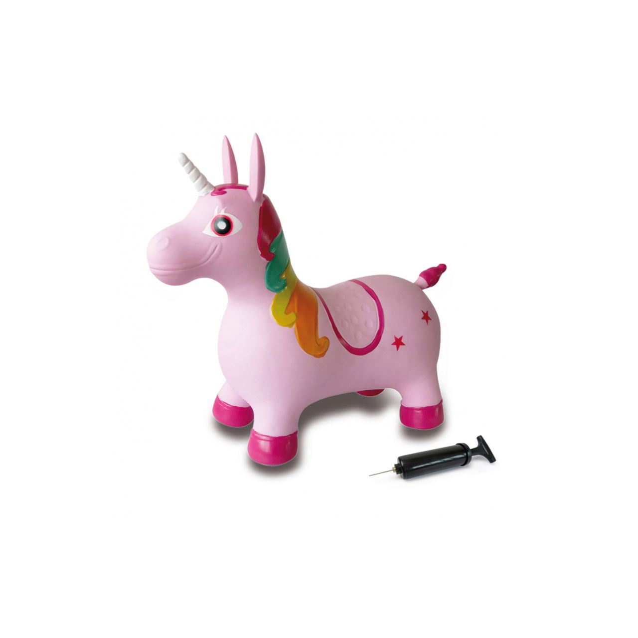 Jamara Hüpftier Einhorn mit Pumpe, bunt