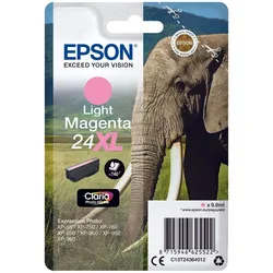 Epson Original 24XL Elefant Druckerpatrone magenta hell 740 Seiten 9,8ml (C13T24364012)