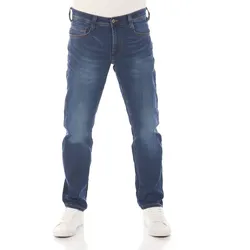 Mustang Herren Jeans Real X Stretchjeans Oregon Tapered Fit - Medium Blue Denim (312) - 42W / 34L