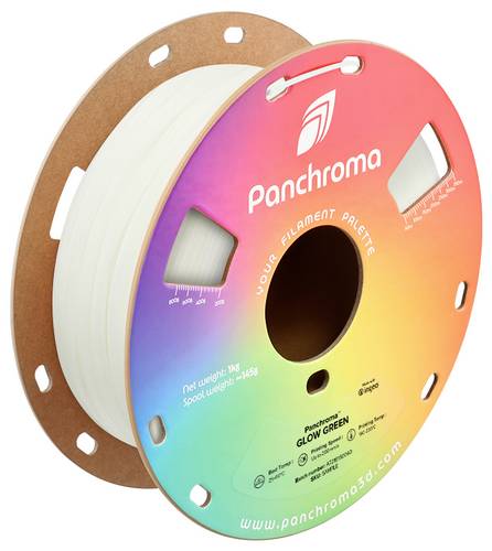 Polymaker CA02030 Panchroma Glow Filament PLA nachleuchtend, Farbwechsel 1.75mm 1000g Glow Green 1St.