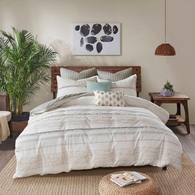 Ink and Ivy INK+IVY Nea Cotton Printed Duvet Cover Set with Trims