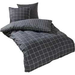 Traumschlaf, Bettwäsche, Oslo Graphit (Bettwäsche Set, 135x200 cm, 80x80 cm)