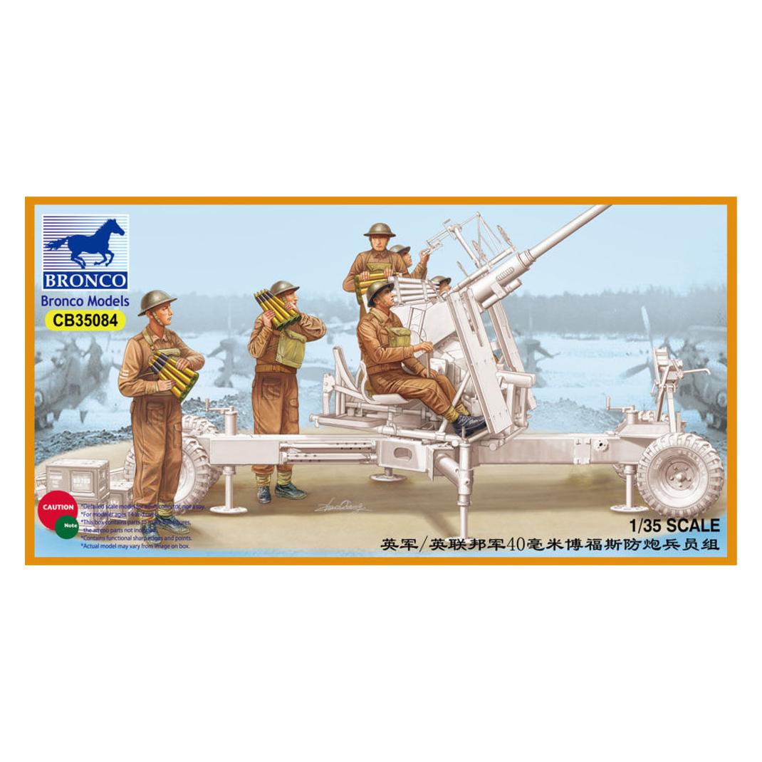 Bronco British/Commonwealth Bofors Gun crew set (CB35084)