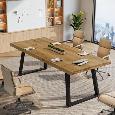 BLUEBELL 63-Inch Solid Wood Computer Desk, Office Desk Writing Workstation