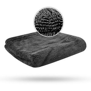Liquid-Elements Trockentuch Black Hole, 40 x 40 cm, 1300 g/m², grau, fusselfreie und saugstarke Mikrofaser