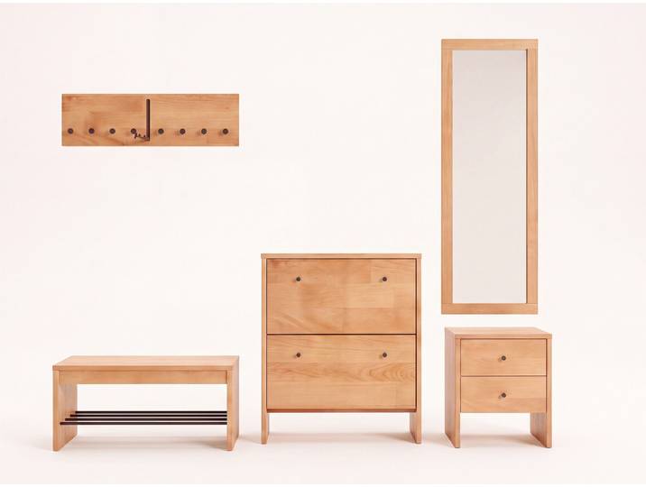 Garderoben-Set Tenero - Variante 02 - Kernbuche