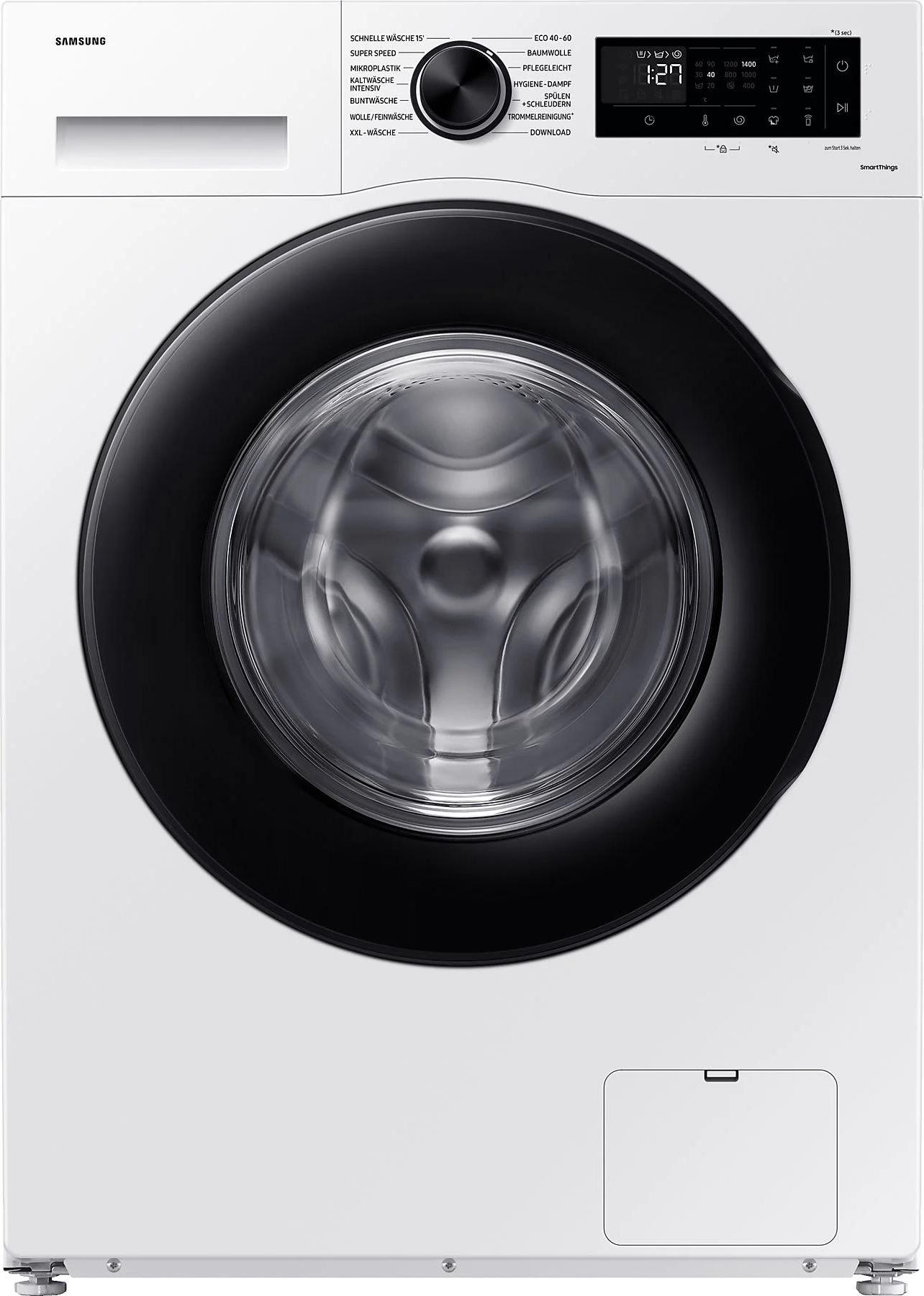 Samsung WW5000D, Waschmaschine, SuperSpeed 39', AI Ecobubble, 1-11 kg, (-10%), Frontlader, 11 kg, B, 72 dB, 1400 RPM, A