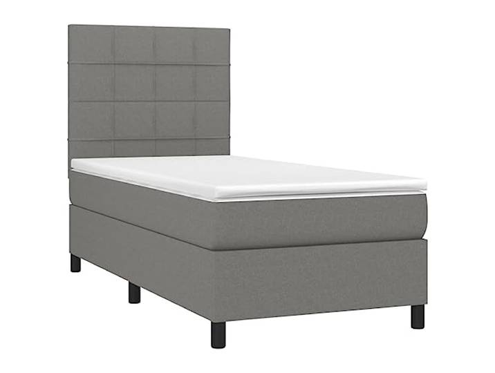 KTHLBRH Bettgestell, Grau, Beton, aus technischem Holz Minimalistisches Design, mit integriertem Behälter, einfache Montage, feuchtes Tuch