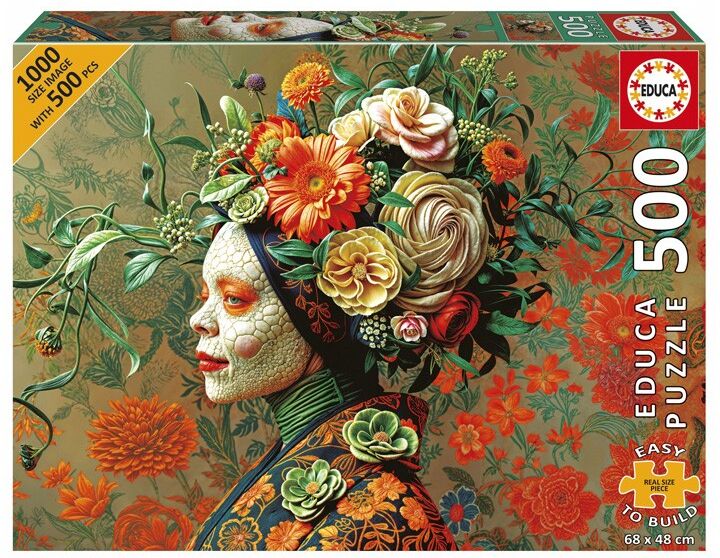 Puzzle 500 pcs XXL Reine Lezard - Educa