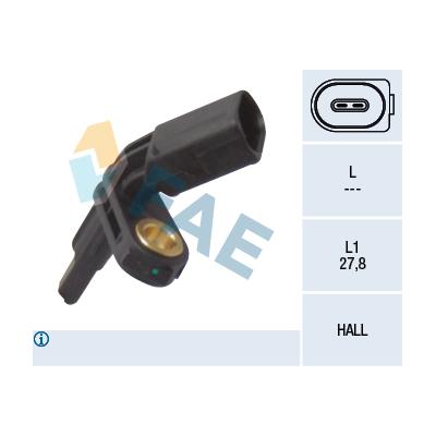 FAE Sensor, Raddrehzahl 78012 für Porsche MAN Audi STANDARD AUTOMOBILE