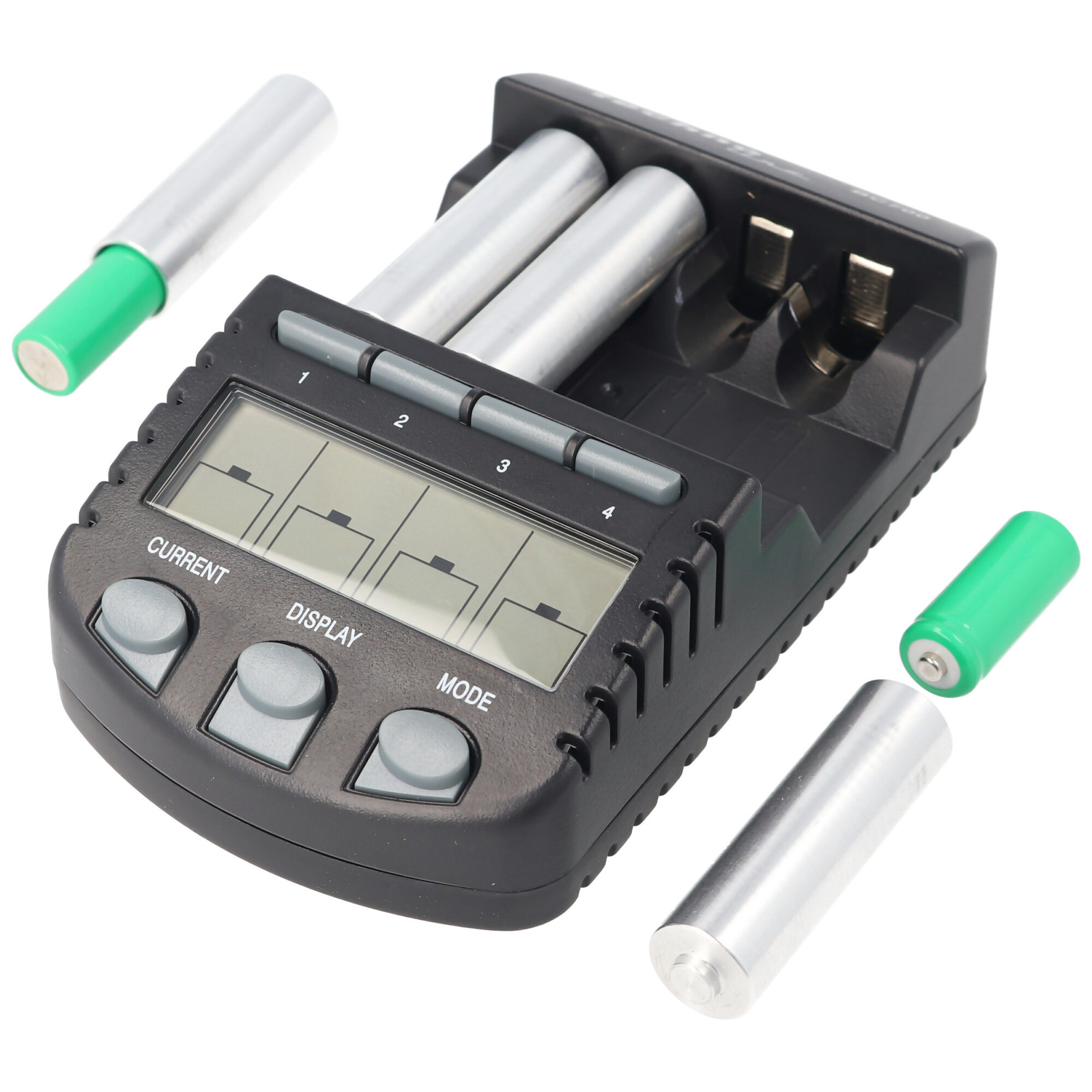 AccuCell Lady LR1 NiMH-accu met LCD-oplader en laadadapter, maat N, 200 mAh laadstroom