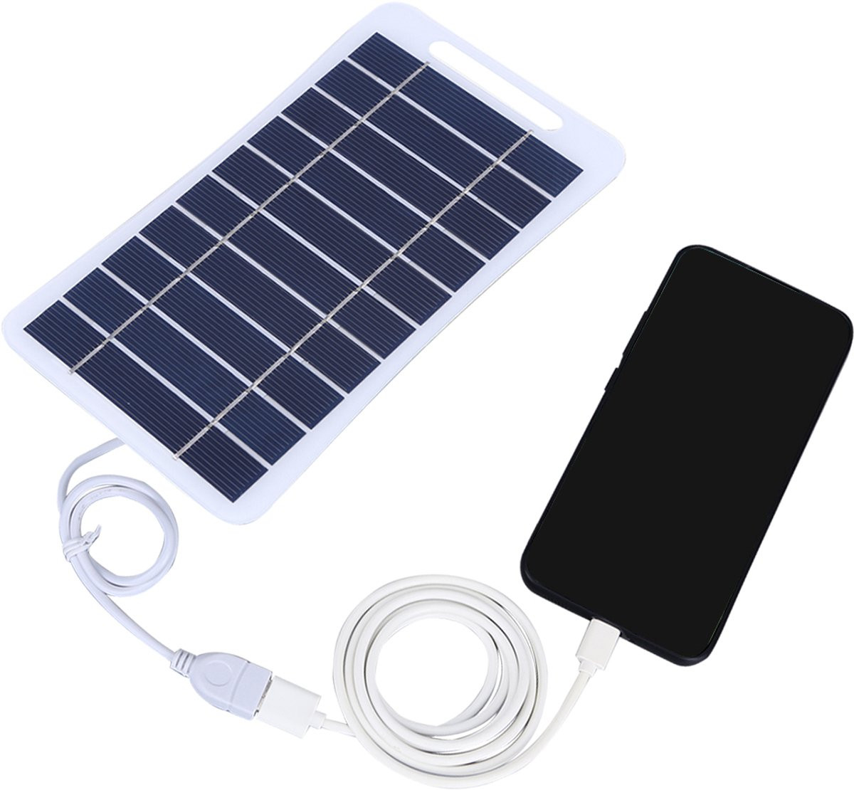 Waterdicht Zonne-oplaadpaneel 5V 2W Solar Power Bank in blauw en wit
