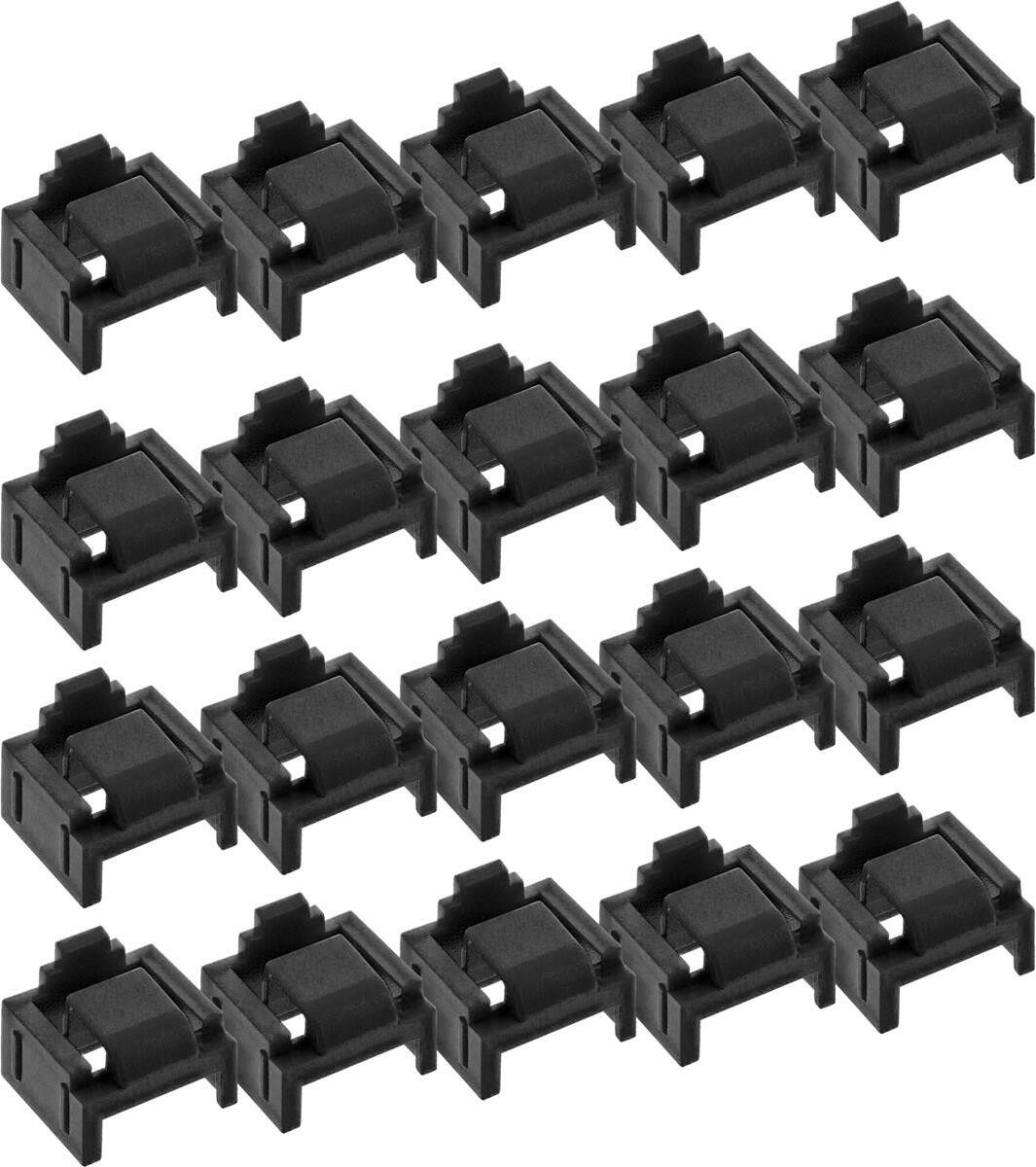 InLine RJ45-poortblokkering navulverpakking met 20 blokkeringen, zwart
