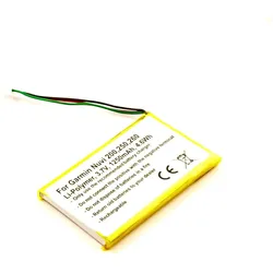 AGI, Navigationsgerät Zubehör, 66081 - Batterie/Akku - Garmin - Schwarz - Lithium Polymer (LiPo) - 1250 mAh - 3