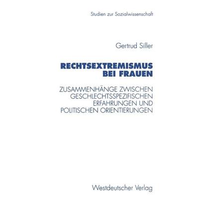 Rechtsextremismus bei Frauen, Taschenbuch von Gertrud Siller, VS Verlag für Sozialwissenschaften, 978-3-531-13064-4