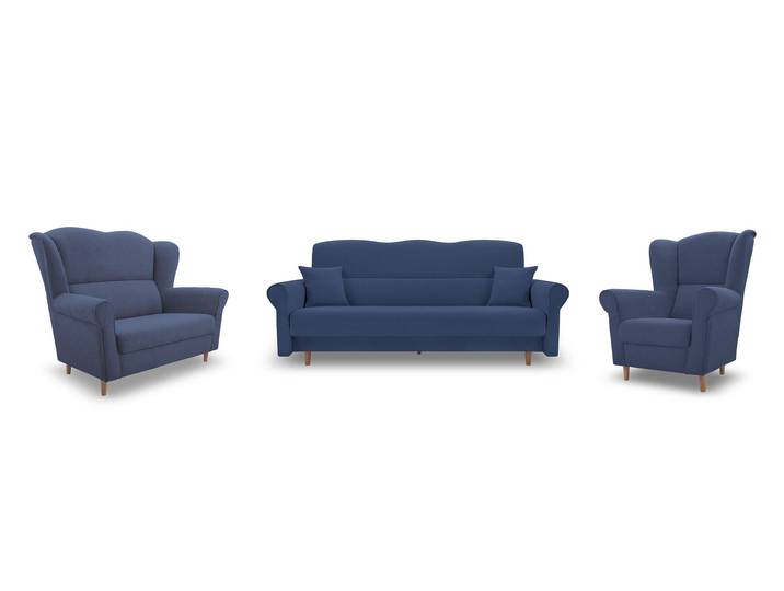 Sitzgarnitur LOFT (3+2+1) Blau (AVRA 14)
