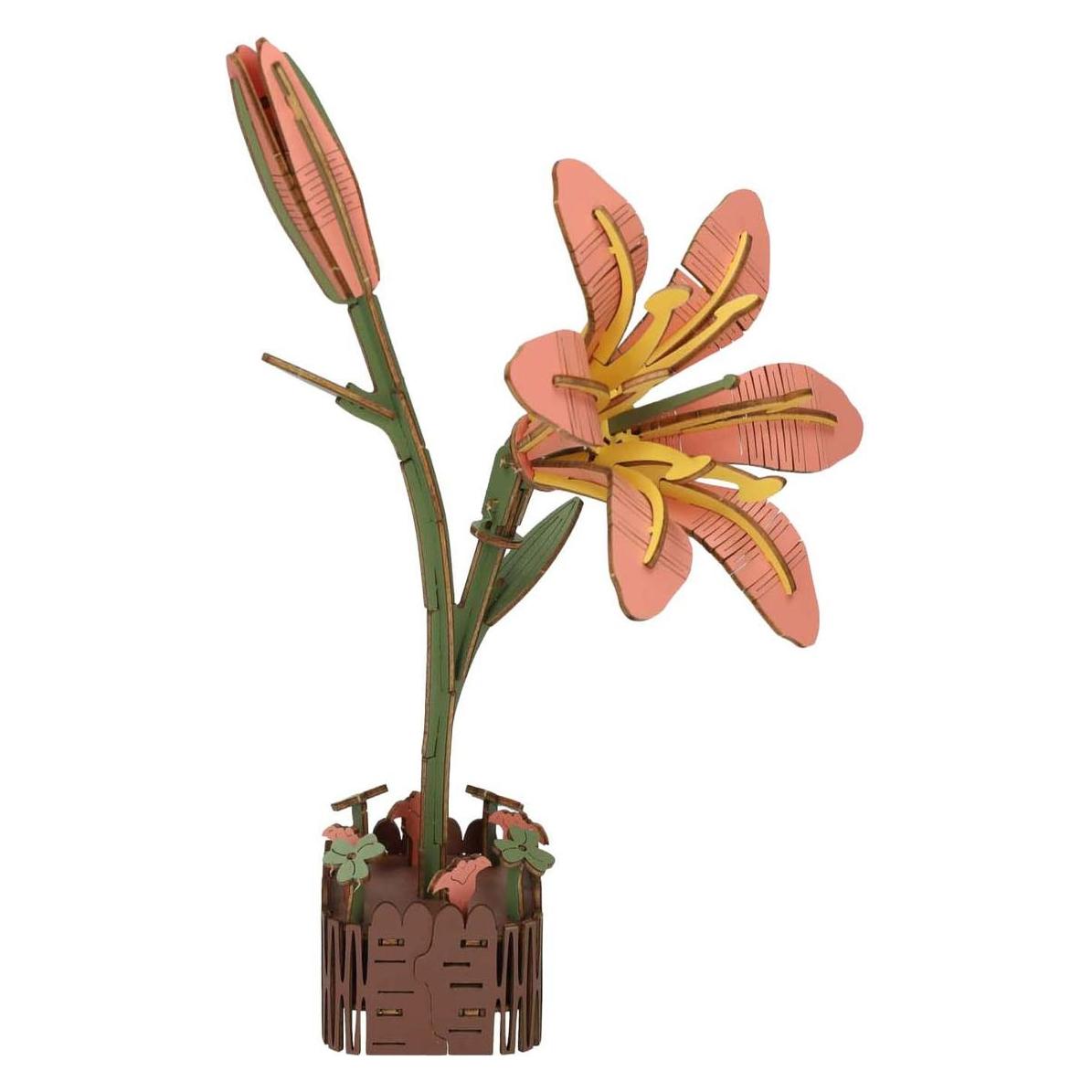 Lobbes Holz-3D-Bausatz Lilie - 71-tlg. (62806678)
