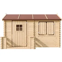 KINDERSPIELHAUS aus Holz - B178xL241xH151 cm/2,63m2 - M503