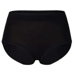 Pierre Robert Organic Cotton High Waist Brief Schwarz Ökologische Baumwolle Large Damen