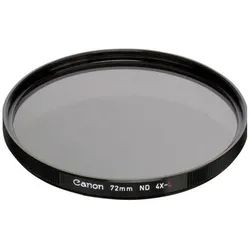 Canon ND 4-L Graufilter 72 (72 mm, ND- / Graufilter), Objektivfilter, Schwarz