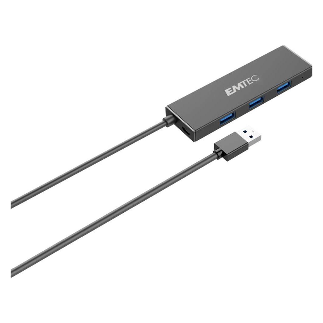 Emtec T620A (USB-A, 4 Ports) (ECHUBT620A)