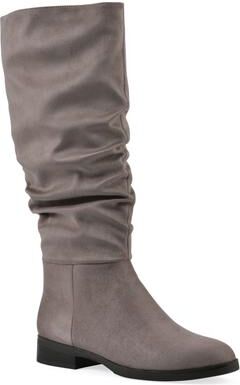Women's Barnes Tall Shaft Boot by Cliffs in Stone Fabric (Size 10 M)
