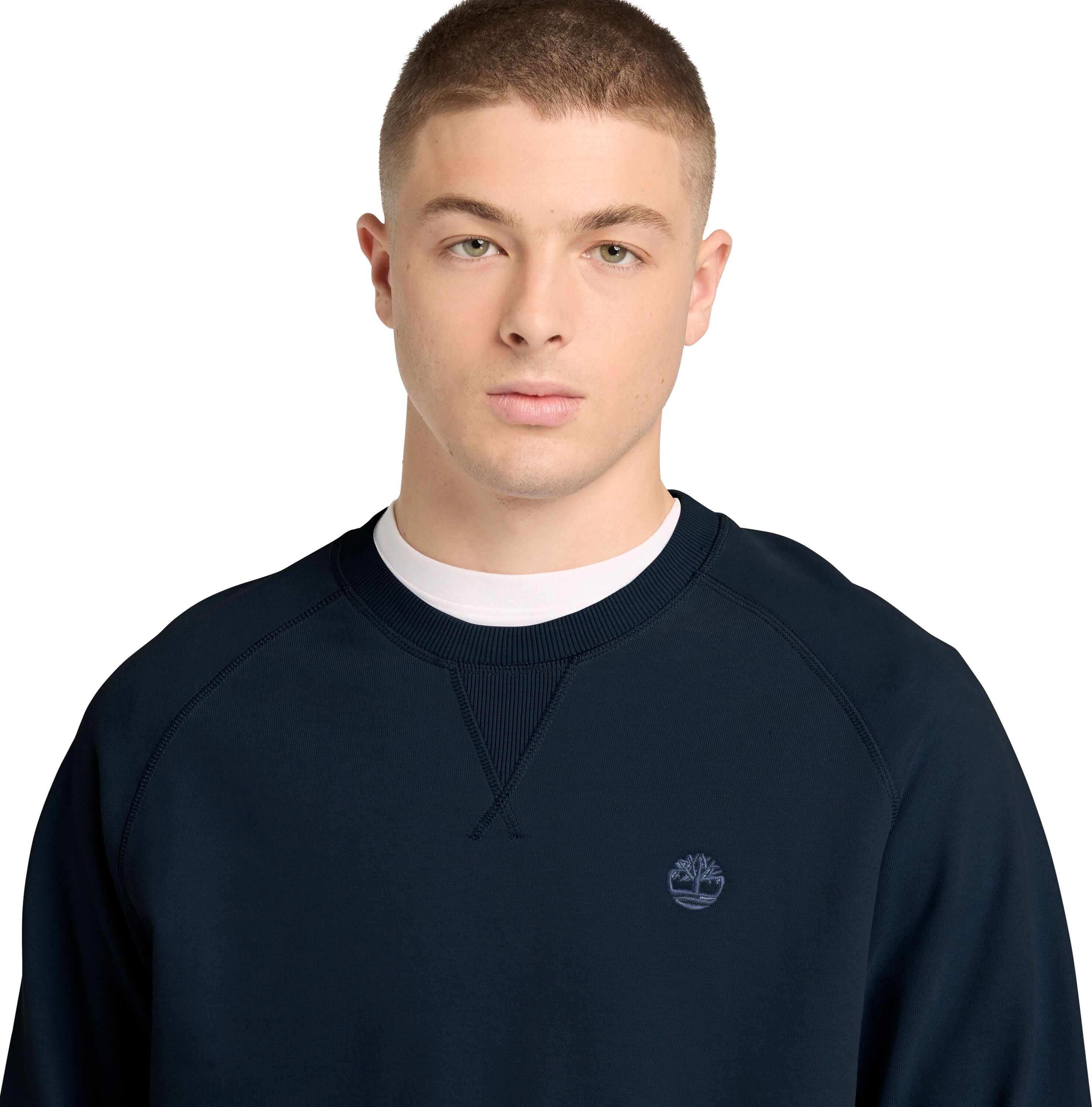 Sweatshirt TIMBERLAND "EXETER RIVER Loopback Crew Neck Swe", Herren, Gr. XXL, blau (dk sph, dk denim), Obermaterial: 100% Baumwolle, Sweatshirts Sweatshirt, Langarm-Ausführung, aus Baumwolle, bequemer Schnitt dk sph, dk denim XXL