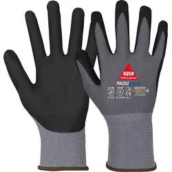 HASE 508160 9 - Arbeitshandschuhe, Nylon, mit PU, Padua Aqua, Gr. 9