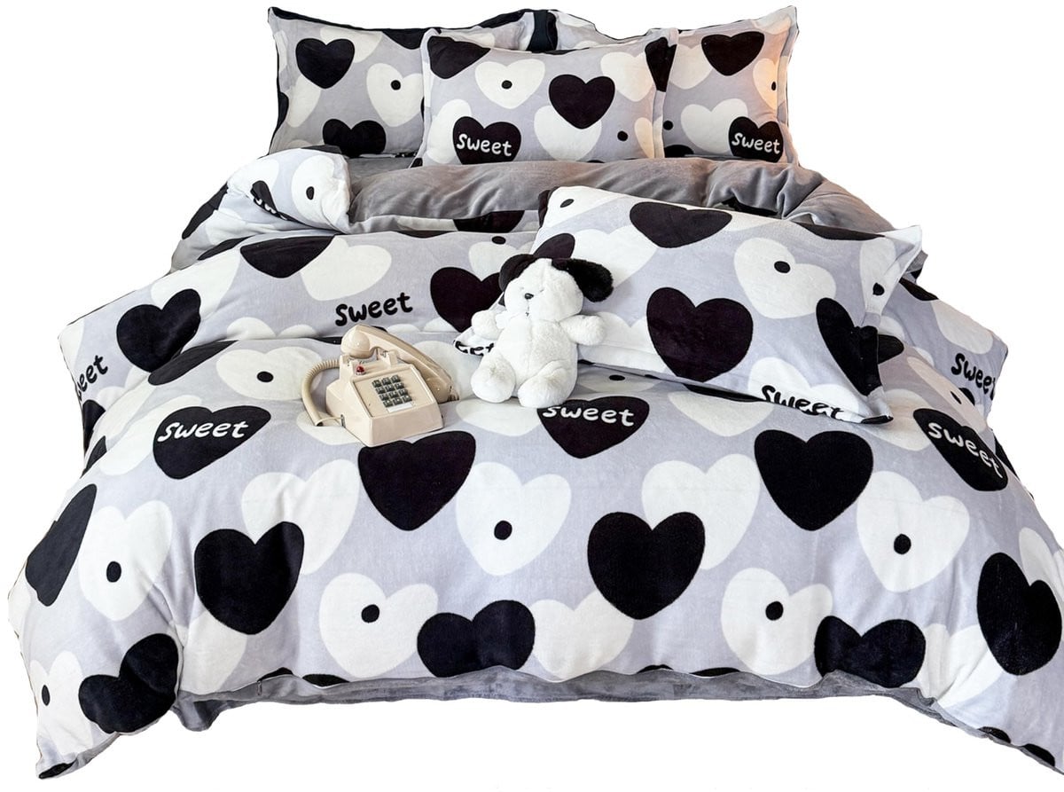 Solidchoice Pluche Beddengoedset - Zacht en Warm