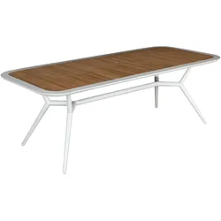 deVries Tisch - 220x100x75cm - weiß -