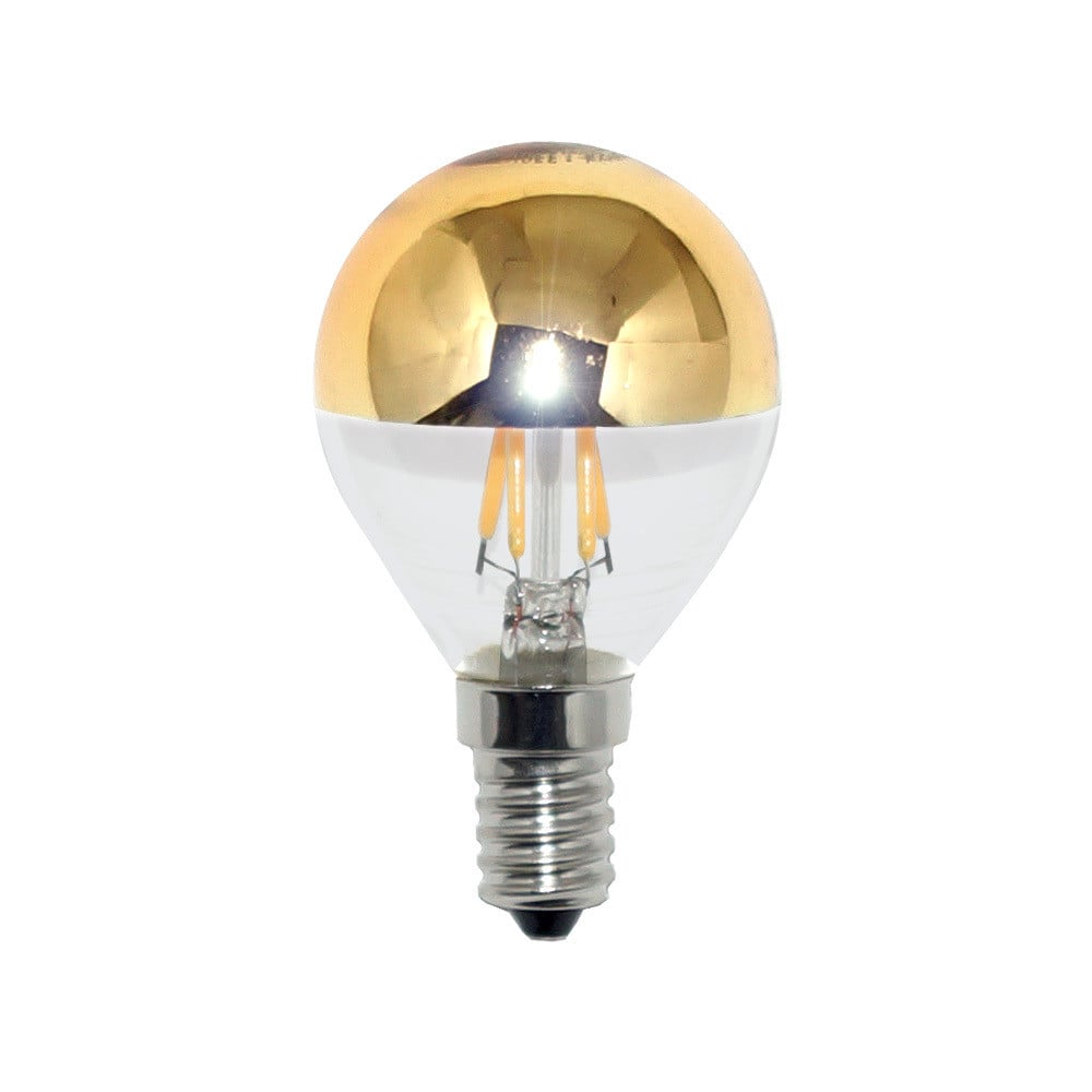 NCC-Licht LED filamentlamp druppelvorm 4W E14 warm wit licht 2700K gouden afwerking